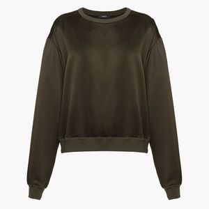 Theory 100% silk sweatshirt
